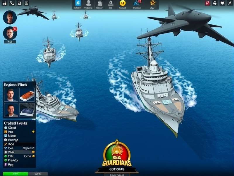 Sea Guardians India gameplay screenshot showing naval combat